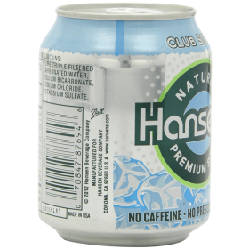 Hansen's Club Soda 8 Ounce Cans