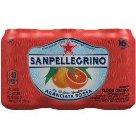 San Pellegrino Sparkling Fruit Beverages Aranciata Rossa-Blood Orange