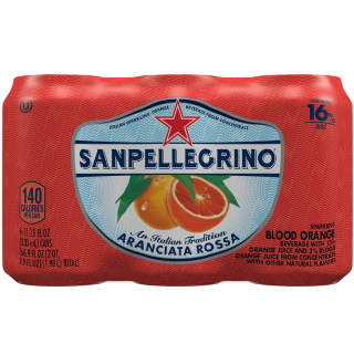 San Pellegrino Sparkling Fruit Beverages Aranciata Rossa-Blood Orange