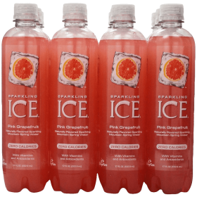 Sparkling ICE Spring Water Pink Grapefruit 17-Ounce Bottles